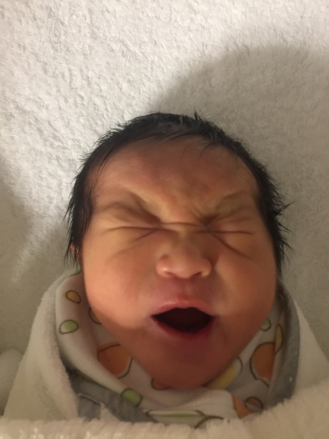 Raphael Feng as a newborn