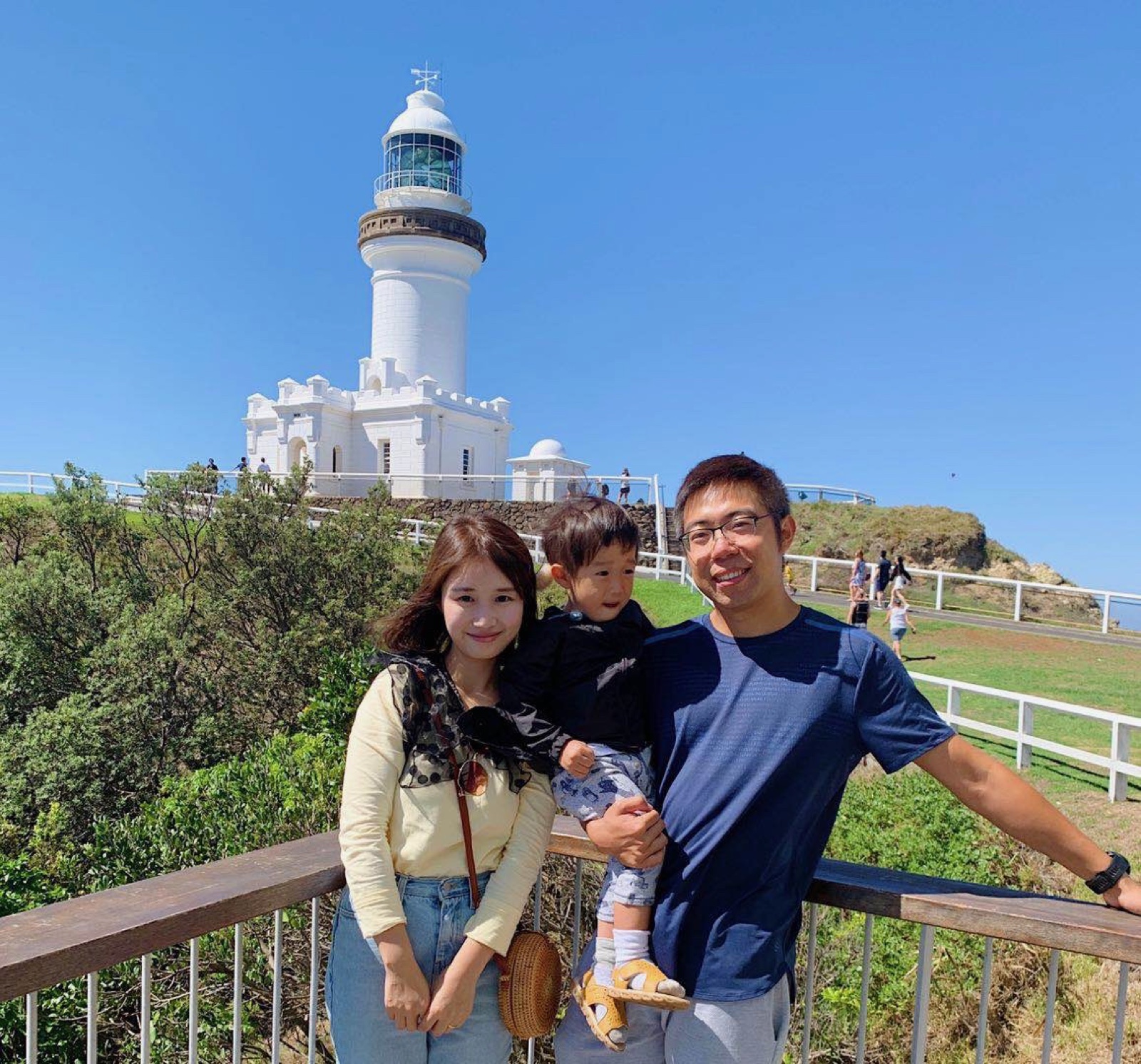 Raphael Feng with his mum and dad