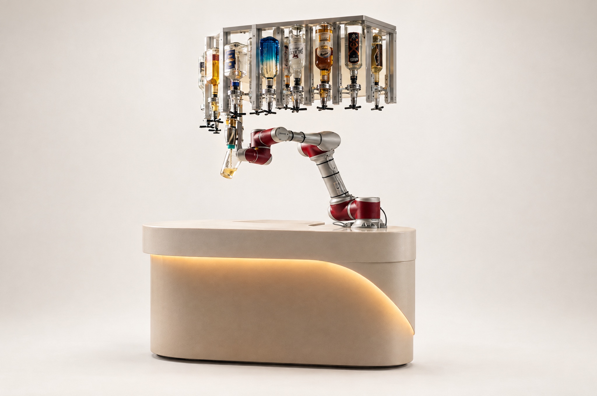 The robot bar from 365 St Pauls Terrace on a studio seamless